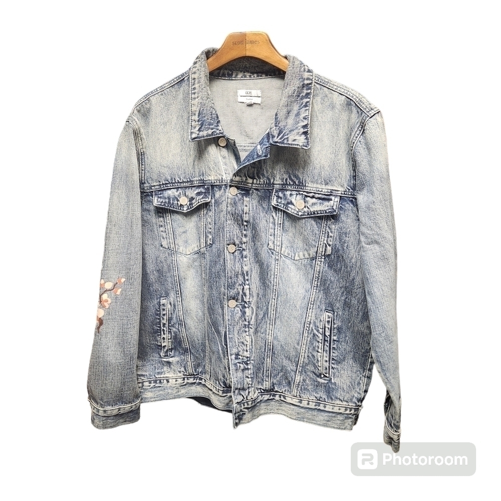 DOPE Floral Denim Jacket Sz.XL - Picture 2 of 6